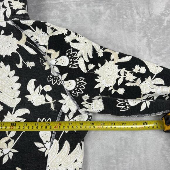 Lululemon Scuba Limited Edition Full Zip Hoodie Jacket Sz S Floral White Black - Picture 3 of 8